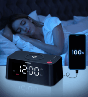 Sencor SDC 7600 Qi Rádiós ébresztőóra - Fekete