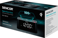 Sencor SDC 7600 Qi Rádiós ébresztőóra - Fekete