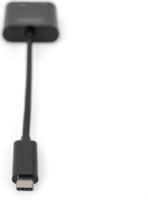 Digitus DN-3027 USB-C apa - USB-C/RJ45 anya Adapter
