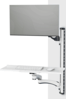 Digitus DA-90451 32" LCD TV/Monitor fali tartó billentyűzettálcával - Fehér/Fekete (1 kijelző)