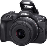 Canon EOS R100 Tükörnélküli fényképezőgép + RF-S 18-45mm F4.5-6.3 IS STM Lencse - Fekete