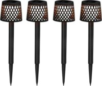 New Garden Gretita Napelemes leszúrható kerti lámpa - Fekete (4db)