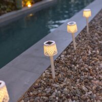 New Garden Gretita Napelemes leszúrható kerti lámpa - Fehér (4db)