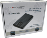 LC-Power LC-DOCK-C-M2 M.2 Dokkoló és klónozó állomás (USB 3.1 - SATA)