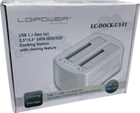 LC Power LC-DOCK-U3-VI HDD/SSD Dokkoló és klónozó állomás (USB 3.0 - SATA)