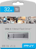 PNY Elite Steel USB-A 3.1 32GB Pendrive - Ezüst