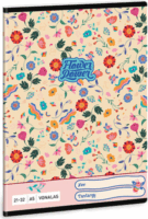 Ars Una Flower Power 32 lapos A5 vonalas füzet