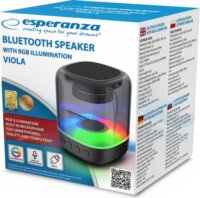 Esperanza EP154 RGB Hordozható bluetooth hangszóró - Fekete