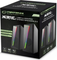 Esperanza Nortec 2.0 Hangfalpár - Fekete
