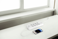 Belkin SRB003VF2M 220V Túlfeszültség védő elosztó 8 aljzatos 2m - Fehér