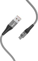 S-Link SL-STM60M USB-A apa - micro USB apa Adat és töltő kábel - Szürke (1m)