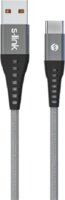 S-Link SL-STM60T USB-A apa - USB-C apa Adat és töltő kábel - Szürke (1m)