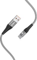 S-Link SL-STM60T USB-A apa - USB-C apa Adat és töltő kábel - Szürke (1m)