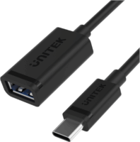 Unitek C476BK-1M USB Type-C apa - USB-A anya Adapter