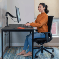 Ergotron LX 34" LCD TV/Monitor asztali tartó - Fekete (1 kijelző)