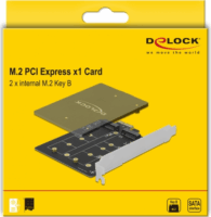 Delock 90432 2x M.2 Key B port bővítő PCIe kártya