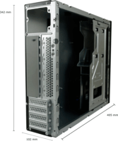 LC-Power LC-1406MB-400TFX Számítógépház - Fekete