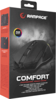Rampage SMX-G39 Comfort Vezetékes Gaming Egér - Fekete