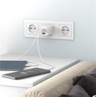 Goobay 64754 2x USB-C / USB-A Hálózati Gyorstöltő Adapter 65W - Fehér