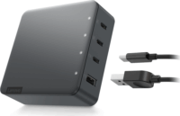 Lenovo Go 130W Hálózati Többportos töltő (EU) - Fekete