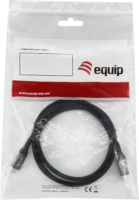 Equip USB-C apa - USC-C apa 4.0 Adat és töltő kábel - Fekete (1.2m)