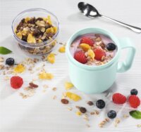 Xavax 500ml Műanyag Müzlis Bögre Tetővel - Pasztellkék