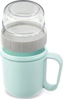 Xavax 500ml Műanyag Müzlis Bögre Tetővel - Pasztellkék