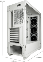 LC-Power LC-805BW-ON Gaming Számítógépház - Fekete/Fehér