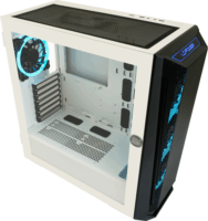LC-Power LC-805BW-ON Gaming Számítógépház - Fekete/Fehér