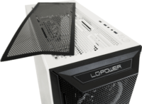 LC-Power LC-805BW-ON Gaming Számítógépház - Fekete/Fehér