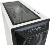 LC-Power LC-805BW-ON Gaming Számítógépház - Fekete/Fehér