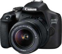 Canon EOS 2000D Digitális fényképezőgép + EF-S 18-55 DC III objektív - Fekete
