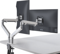 Spire Dual Monitor Arm II 27" Monitor asztali tartó - Fehér (2 kijelző)