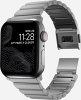Nomad Titanium Apple Watch S4/S5/S6/S7/S8/S9/SE/Ultra Fém Szíj 42/44/45/49mm - Ezüst