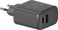 Savio LA-06/B USB-C / USB-A Hálózati Gyorstöltő Adapter 30W - Fekete