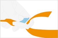 M.N.C 55703B 2,5m X 25mm Rögzítő spanifer - Narancs sárga