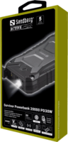 Sandberg Survivor Powerbank 20000mAh (1.5-3A / 5-20V) - Fekete