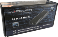 LC-Power LC-M2-C-MULTI M.2 USB 3.2 Külső SSD ház - Fekete