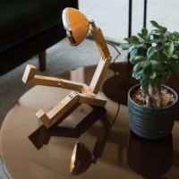 Piffany Copenhagen Mr. Wattson asztali Dekorációs LED lámpa - Narancssárga