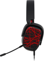 Yenkee YHP 3040 Vector Vezetékes Gaming Headset - Fekete/Piros