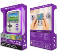 My Arcade Gamer Mini Classic 160in1 Szürke&Lila hordozható Retro Játékkonzol