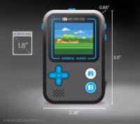 My Arcade Gamer Mini Classic 160in1 Fekete&Kék hordozható Retro Játékkonzol