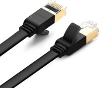 Ugreen STP CAT7 Lapos patch kábel 2m - Fekete