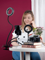 Dörr SLR-12 Bi-Color Vlogger állvány + 2 LED lámpa - Fekete