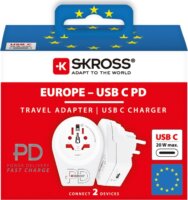 Skross World to Europe Utazó adapter