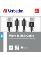 Verbatim 48874 USB-A apa - USB Micro apa adat és töltő kábel - Fehér (1m)