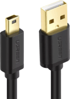 Ugreen 10355B USB-A apa - mini USB-B apa 2.0 Adat és töltő kábel - Fekete (1m)
