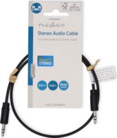 Nedis CAGL22000BK05 3.5mm Jack apa - 3.5mm Jack apa Kábel (0.5m)