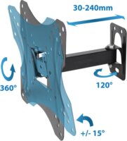 Esperanza ERW015 26"-70" LCD TV/Monitor fali tartó - Fekete