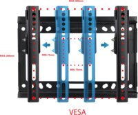 Esperanza ERW010 14"-50" LCD TV/Monitor fali tartó - Fekete
